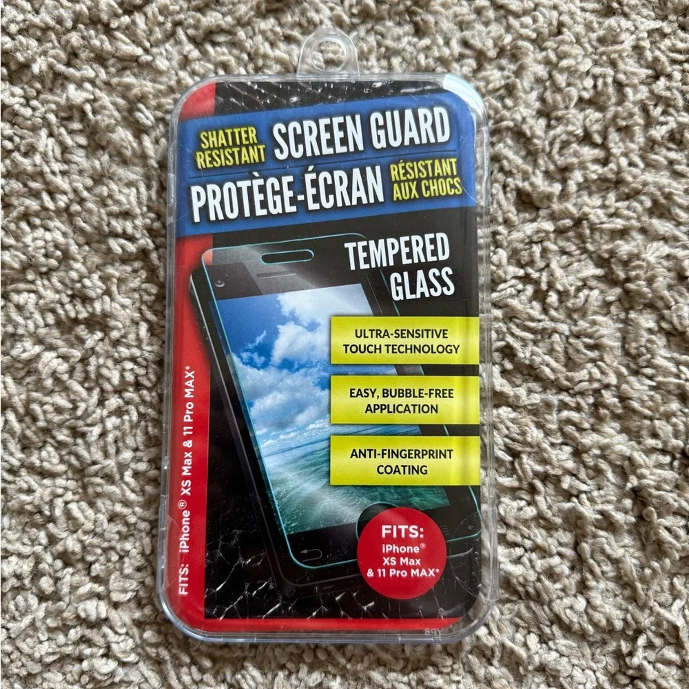 Tempered Glass Screen Protector for iPhone XS Max & 11 Pro Max - Black